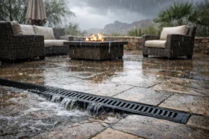 Patio Drainage That Handles Arizona Monsoons