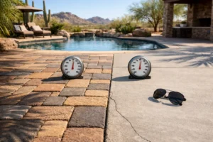Are Pavers Cooler Than Concrete in Arizona?